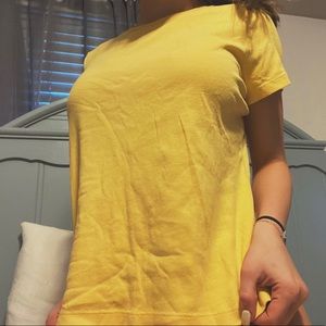 St Johns Bay Petite Large Yellow Tshirt